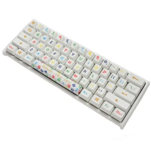 Геймърска механична клавиатура Ducky x SOU SOU One 2 Mini White RGB