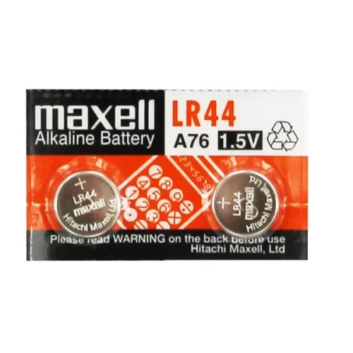 Бутонна микроалкална батерия LR-44 /AG13/ 2бр. 155V в опаковка