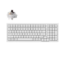 Геймърска Механична клавиатура Keychron K4 Pro White Hot-Swappable Full-Size K Pro Brown Switch White