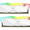 Памет за компютър Team Group T-Force Delta RGB White DDR4 - 16GB (2x8GB) 3200MHz CL16-18-18-38