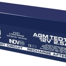 Оловна Батерия TED ELECTRIC 1225 12V 2.5Ah AGM 177/ 35/ 62 mm