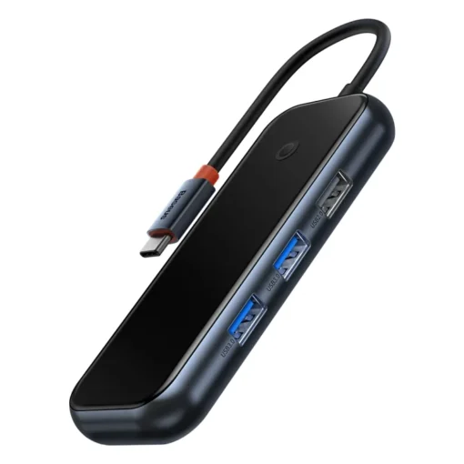 USB хъб Baseus Extreme II WKJZ010213 5 в 1 USB Type-C към USB3.0x2+USB2.0+USB Type-C+HDMI – тъмно