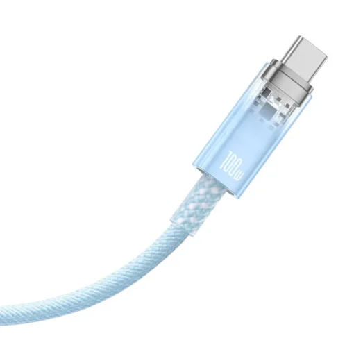 Кабел Baseus Explorer USB към USB-C 100W 1м CATS010403 – син