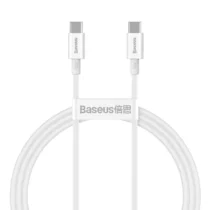 Кабел Baseus Superior USB Type-C към Type-C PD 2.0 100W 1м CATYS-B02 - бял