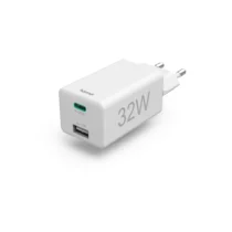 Бързо мини зарядно HAMA USB-C USB-A PD/Qualcomm 32 W Бяло