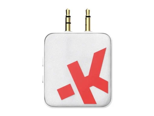 Аудио адаптер Skross 3.5 mm jack към Bluetooth Бял
