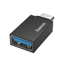 Адаптер HAMA OTG USB-C мъжко-USB 3.2 Gen 1 A женско 5Gbit/s Черен