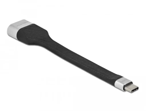 Кабел Delock FPC Flat Ribbon USB-C мъжко - HDMI женско 4K 60 Hz 14 cm