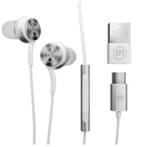 Слушалки с микрофон MAXELL XC1 USB-C Бели