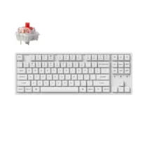 Геймърска механична клавиатура Keychron K8 Pro White QMK/VIA TKL K Pro(Hot Swappable) Red Switch RGB Backlight