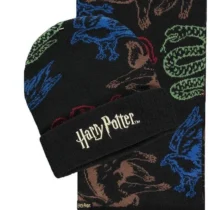 Комплект шал и шапка DIFUZED Harry Potter Черен
