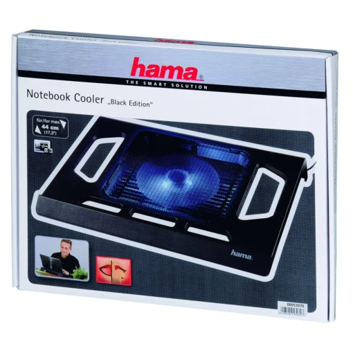 Охладител за лаптоп HAMA Black Edition