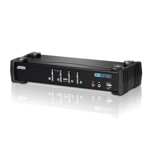 KVMP превключвател ATEN CS1764A-AT 4-портов USB DVI Audio
