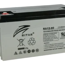 Оловна батерия RITAR (RA12-80) AGM 12V 80 Ah 350/ 167/ 182 mm Терминал