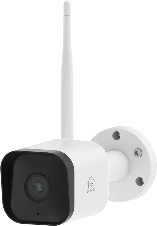 Смарт камера Deltaco 2MP Outdoor IP65 WiFi Бяла
