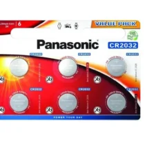 Бутонна батерия литиева PANASONIC CR2032 3V 6 бр. в блистер /цена за 6