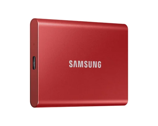 Външен SSD диск Samsung T7 Indigo Red SSD 500GB
