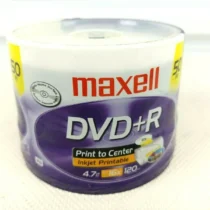DVD+R MAXELL 47 GB 16x Printable 50 pk cake box