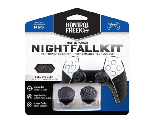Аксесоар Kontrolfreek Performance Nightfall Kit PS5 с включени сменяеми бутони и грипове за