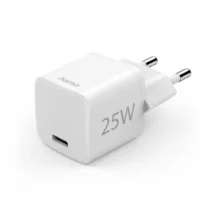 Бързо мини зарядно HAMA "Eco" USB-C (PD) / Qualcomm 3.0 25 W бяло