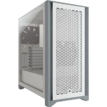 Кутия за компютър Corsair iCUE 4000X RGB Mid Tower Tempered Glass Бяла