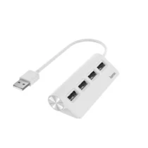 USB хъб HAMA USB 2.0 1:4 бял 480Mbit/s