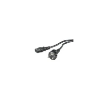 Захранващ кабел за компютър HAMA Шуко 3pin женско 1.5 m Черен