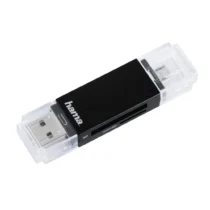 Четец за карти HAMA 181056 USB 2.0 SD/microSD черен