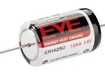 Литиево тионилхлоридна  батерия EVE 3.6 V  1/2AA ER14250 /AX/ с накрайници жички  EVE