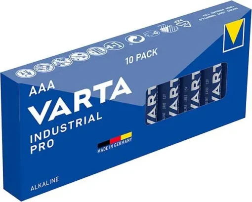 Алкални батерии индустриални LR03 AAA 15V 10PK INDUSTRIAL PRO4003 VARTA