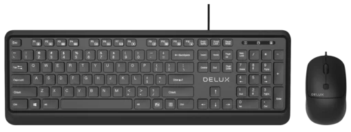 Комплект Delux K190U+M320BU мишка и клавиатура с БДС
