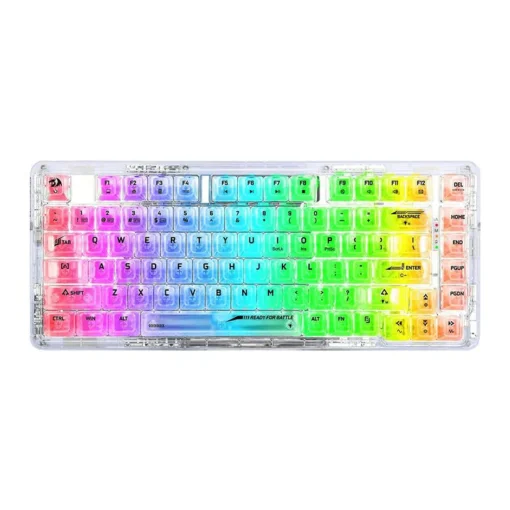 RGB гейминг клавиатура Redragon Elf PRO K649CT-RGB-PRO Transparent