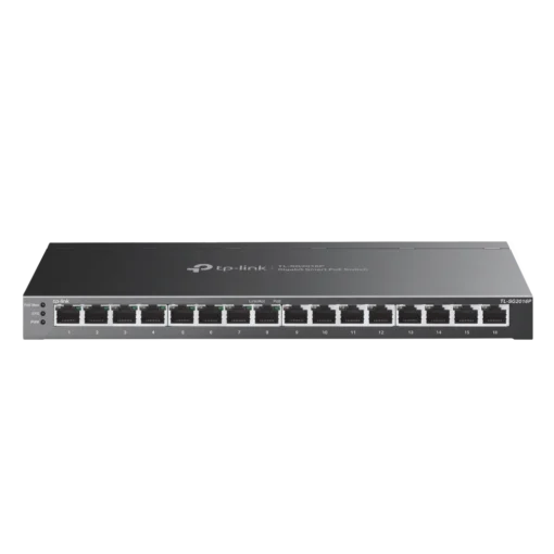 16-портов комутатор TP-Link TL-SG2016P JetStream Gigabit Smart с 8 PoE+