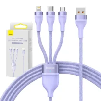 Кабел Baseus Flash Series II USB-A / USB-C / Lightning / micro USB 66W 480Mbps 1.2 м CASS040005 -