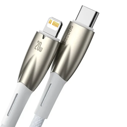 Кабел Baseus Glimmer fast charging USB-C към Lightning 20W 1м CADH000002 –