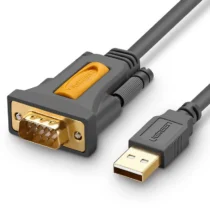 Кабел Ugreen USB-A към DB9 RS-232 15 м CR104 - сив