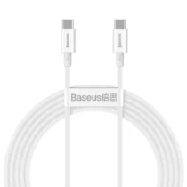 Кабел Baseus Superior CATYS-C02 USB Type C - USB Type C QC / PD / FCP 100W 5A 20V 2м - бял