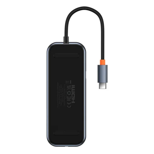 USB хъб Baseus AcmeJoy 8-портов USB-C към 1xHDMI /2xUSB-A 3.0 / 1xUSB-A 2.0 / 1xUSB-C PD&Data /1xRJ45 / 1xSD/TF –
