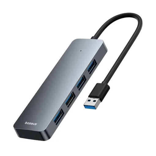 USB хъб Baseus 4 в 1 UltraJoy Lite USB-А към USB 3.0