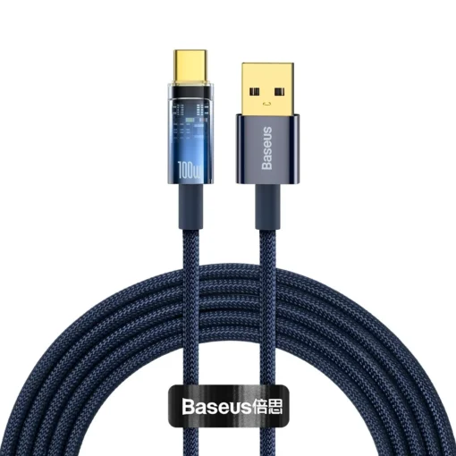 Кабел Baseus CATS000303 USB към USB Type C 100W 2м – син