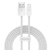 Кабел Baseus Dynamic Series USB към Lightning 2.4A 1м CALD000402 -  бял