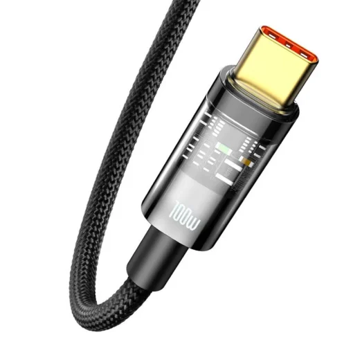 Кабел Baseus CATS000201 USB към USB Type C 100W 1м – черен