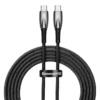 Кабел Baseus Glimmer fast charging USB-C 100W 1м CADH000701 - черен