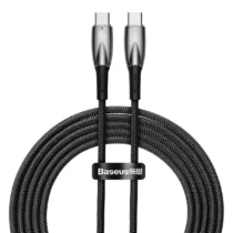 Кабел Baseus Glimmer fast charging USB-C 100W 1м CADH000701 - черен