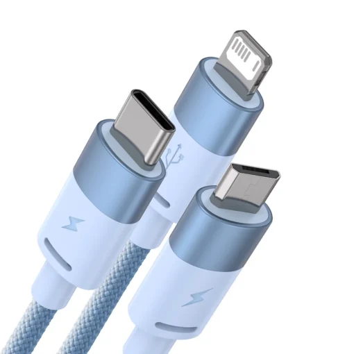 Кабел Baseus StarSpeed USB към M+L+C 3.5A Fast Charging 1.2м –