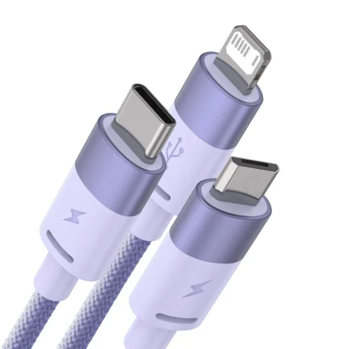 Кабел Baseus StarSpeed USB към M+L+C 3.5A Fast Charging 1.2м –