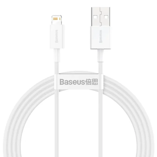 Кабел Baseus Superior USB към Lightning 24A 15 м CALYS-B02 - бял
