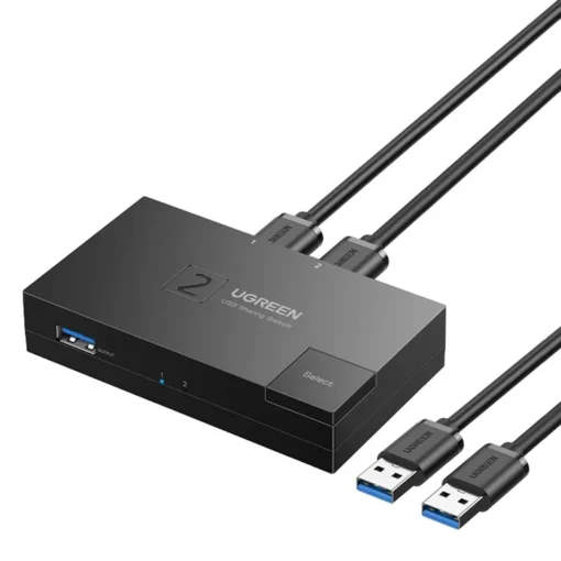 USB хъб Ugreen USB 3.0 двупосочен CM618 – черен