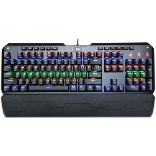 Клавиатура Redragon Indrah механична геймърска RGB K555-BK Blue