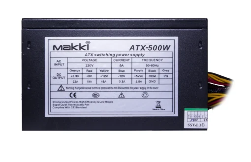 Makki Захранване PSU ATX-500W MAKKI-ATX-500-B-PCIE